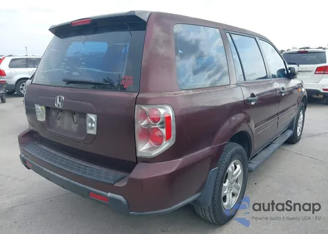 2007 Honda Pilot Lx from USA, damaged, VIN 5FNYF28127B020871